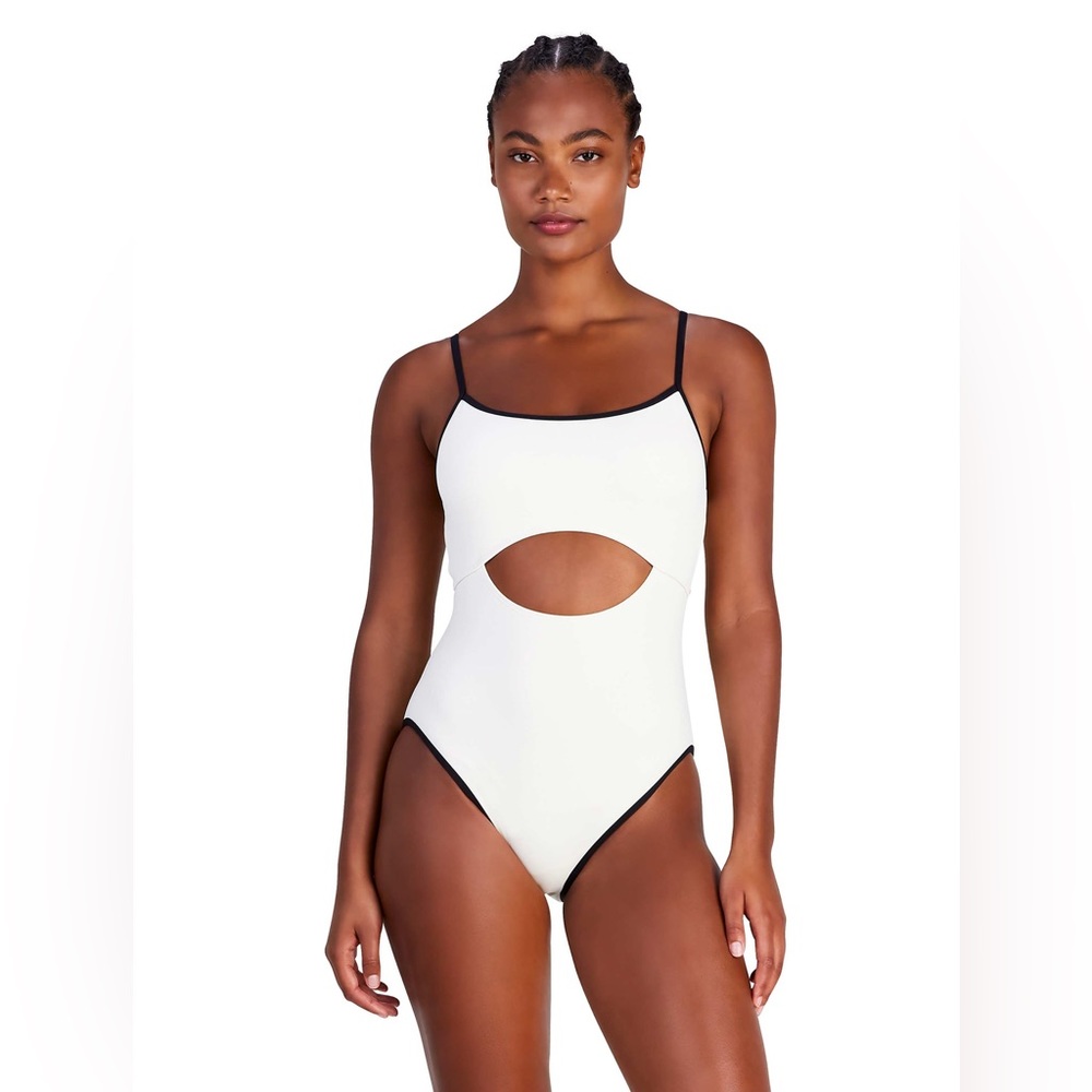 NWT KATE SPADE Cut Out One Piece Swimsuit in Size L